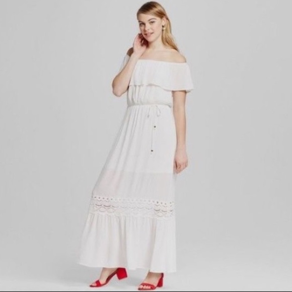 Xhilaration crochet maxi dress